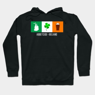 Abbeyside Ireland, Gaelic - Irish Flag Hoodie